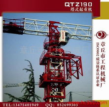 供应大 宇QTZ190平头片装式塔式起重机塔机 塔吊 平头